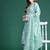 Floral Printed Mirror Work Pure Cotton Kurta With Trousers & Dupatta