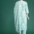 Floral Printed Mirror Work Pure Cotton Kurta With Trousers & Dupatta
