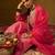 Leheriya Embroidered Thread Work Chanderi Silk Kurta With Trousers & Dupatta