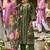 Women Floral Embroidered Panelled Thread Work Kurta with Trousers & With Dupatta