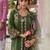 Women Floral Embroidered Panelled Thread Work Kurta with Trousers & With Dupatta