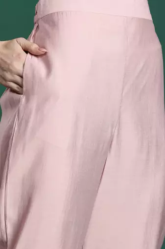 Floral Embroidered Kurta with Trousers & Dupatta
