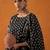 Black Floral Printed Gotta Patti Pure Cotton Kurta with Palazzo & Dupatta