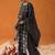 Black Floral Printed Gotta Patti Pure Cotton Kurta with Palazzo & Dupatta