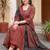 Women Ethnic Motifs Printed Regular Mirror Work Pure Cotton Kurta with Trousers & With Dupatta