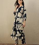 Women Floral Printed Regular Kurta with Trousers
