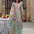 Floral Embroidered Beads and Stones Straight Kurta With Trousers & Dupatta