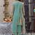 Floral Embroidered Beads and Stones Straight Kurta With Trousers & Dupatta