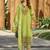 Women Floral Regular Thread Work Linen Kurta with Trousers & With Dupatta
