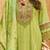 Women Floral Regular Thread Work Linen Kurta with Trousers & With Dupatta