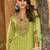 Women Floral Regular Thread Work Linen Kurta with Trousers & With Dupatta