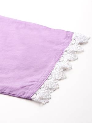 Floral Embroidered Thread Work Pure Cotton Kurta with Trousers & With Dupatta 9