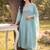 Women Floral Embroidered Panelled Thread Work Pure Cotton Kurta with Trousers & With Dupatta