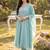 Women Floral Embroidered Panelled Thread Work Pure Cotton Kurta with Trousers & With Dupatta
