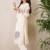 Floral Printed Pleated Round Neck Pure Cotton A-Line Kurta With Trousers