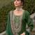 Ethnic Motifs Yoke Design Straight Kurta with Trousers & Dupatta