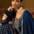 Ethnic Motifs Embroidered V-Neck Jacquard Straight Kurta With Trousers & Dupatta