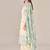 Green cotton printed hand embroidery kurta set with dupatta