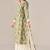Green cotton printed hand embroidery kurta set with dupatta