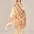 Beige linen printed hand embroidery kurta set with dupatta