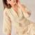 Beige linen printed hand embroidery kurta set with dupatta