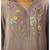 Purple chanderi printed hand embroidery kurta set for women