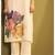 Cream linen printed hand embroidery kurta set with dupatta