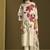 Cream linen printed hand embroidery kurta set with dupatta