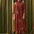 Red chanderi silk printed hand embroidery kurta set with dupatta