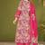 Pink cotton printed hand embroidery kurta set with dupatta