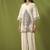 White cotton printed hand embroidery kurta set for women