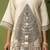White cotton printed hand embroidery kurta set for women
