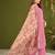 Purple cotton printed hand embroidery kurta set with dupatta