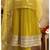 Mustard chanderi printed hand embroidery kurta set with dupatta