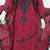 Elegant Maroon Moroccan Kaftan Dress with Black Embroidery Sequin Work Flared Farasha Style Gown