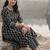 Women Paisley Printed Panelled Mirror Work Pure Cotton Kurta with Trousers