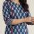 Women Paisley Printed Panelled Mirror Work Pure Cotton Kurta with Trousers