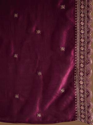 Ethnic Motifs Embroidered Thread Work Kurta with Trousers & Dupatta 4