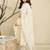 Floral Embroidered Mirror Work Pure Cotton Kurta With Trousers & Dupatta