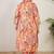 Plus Size Paisley Printed Panelled Pure Cotton Kurta with Trousers