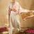 Floral Printed V-Neck Pure Cotton Straight Kurta with Trousers & With Dupatta