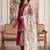 Women Floral Regular Thread Work Kurta with Trousers & With Dupatta