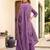 Onion embroidered gold silk straight sharara salwar suit set with foule print dupatta