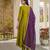 Liril embroidered vichitra silk anarkali salwar suit set with printed dupatta