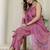 Pink Women Floral Printed Cotton Kurta with Trousers & Dupatta