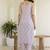 Lavender Women Floral Printed Cotton Kurta with Pyjama & Dupatta