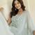 Grey Women Floral Printed Cotton Kurta with Trousers & Dupatta