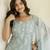 Grey Women Floral Printed Cotton Kurta with Trousers & Dupatta