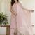 Pink Women Floral Printed Cotton Kurta with Pyjama & Dupatta
