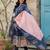 Blue Ethnic Motifs Printed Cotton Anarkali Kurta With Churidar & Dupatta Set